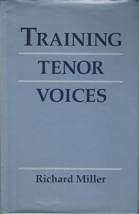 training voices richard miller|Richard Miller .